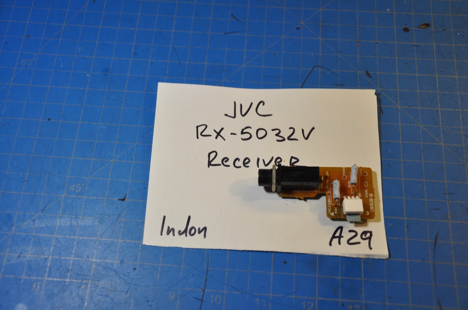 JVC RX-5032V Receiver Replacement Parts Headphones Cir Board Part # LVA10408-A6