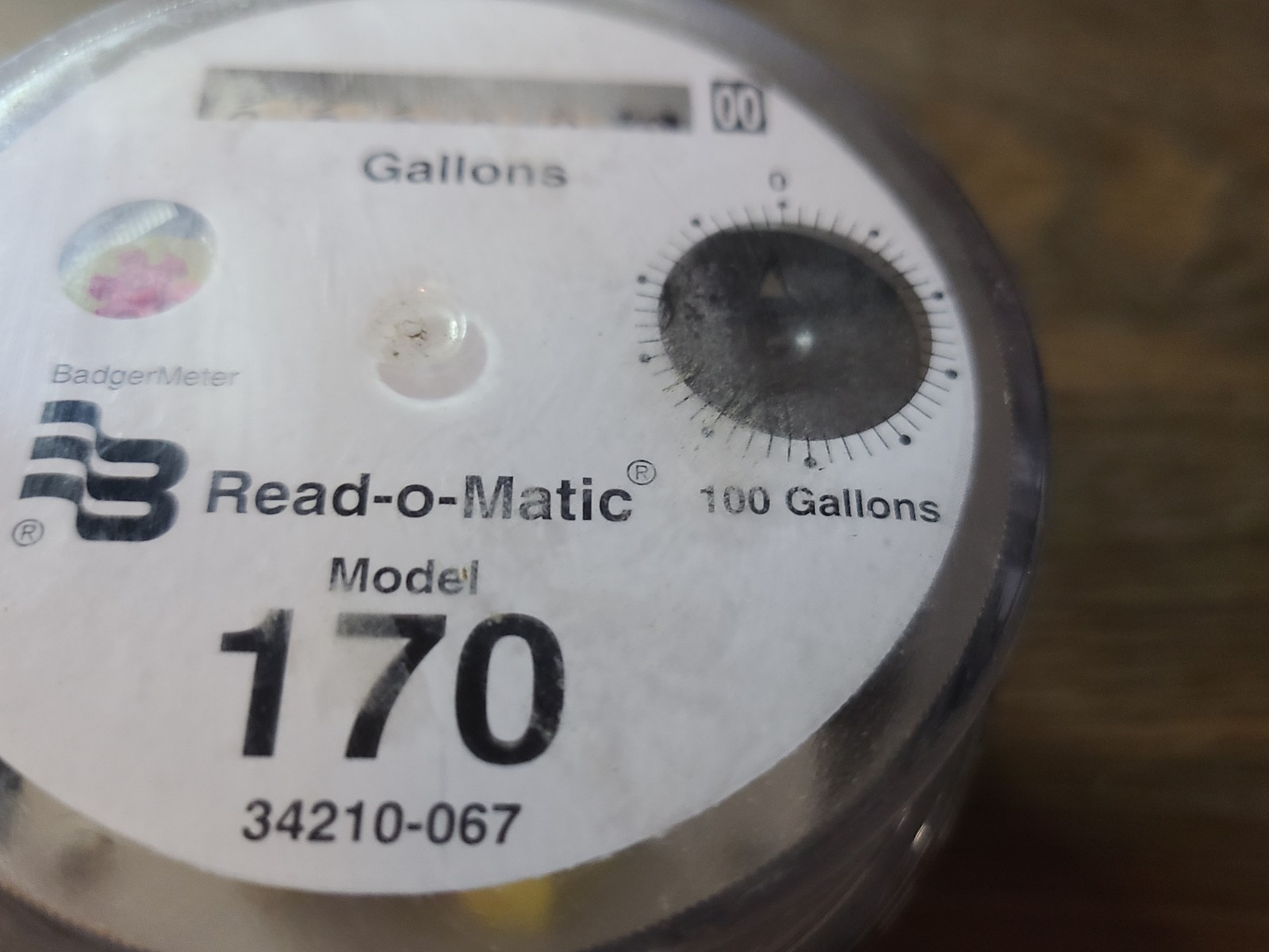 NEW BADGER MODEL170 READ-O-MATIC WATER METER HEAD