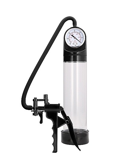 Penis Pump Shots Pumped Black Handle 8,2" Length x Diameter 2.7" Advanced Gauge
