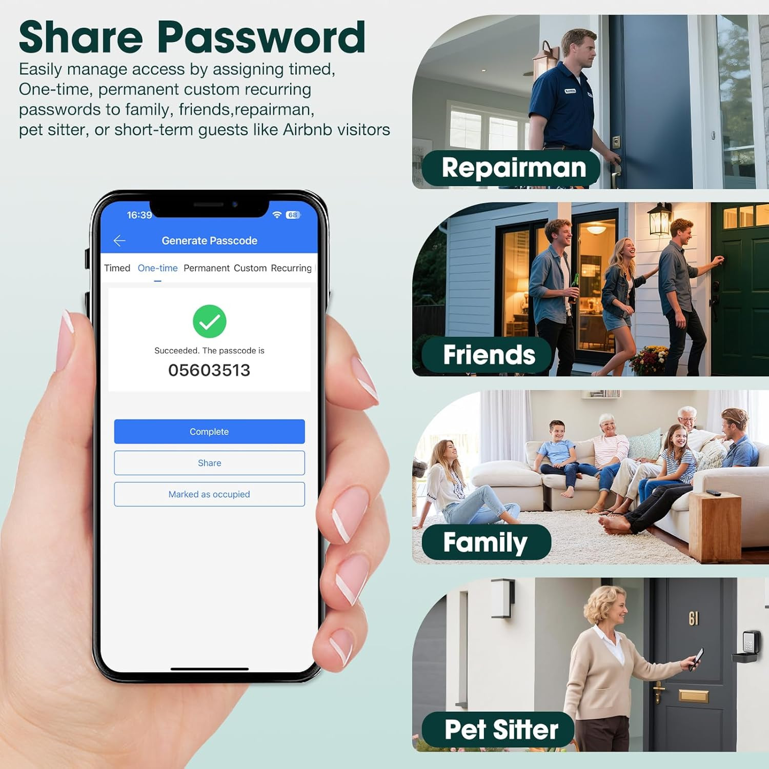 Smart Key Lock Box Electronic Bluetooth Lock Box with APP Control & PIN Code Typ