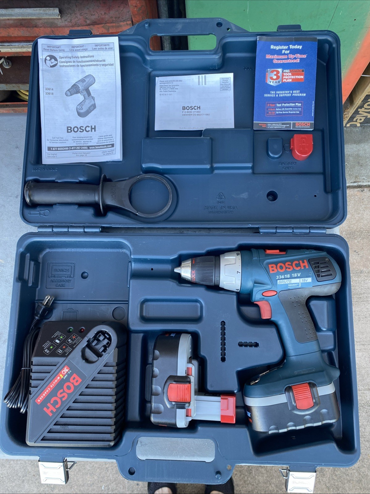 BOSCH 33618 18V 1/2" BRUTE CORDLESS DRILL Made In Japan