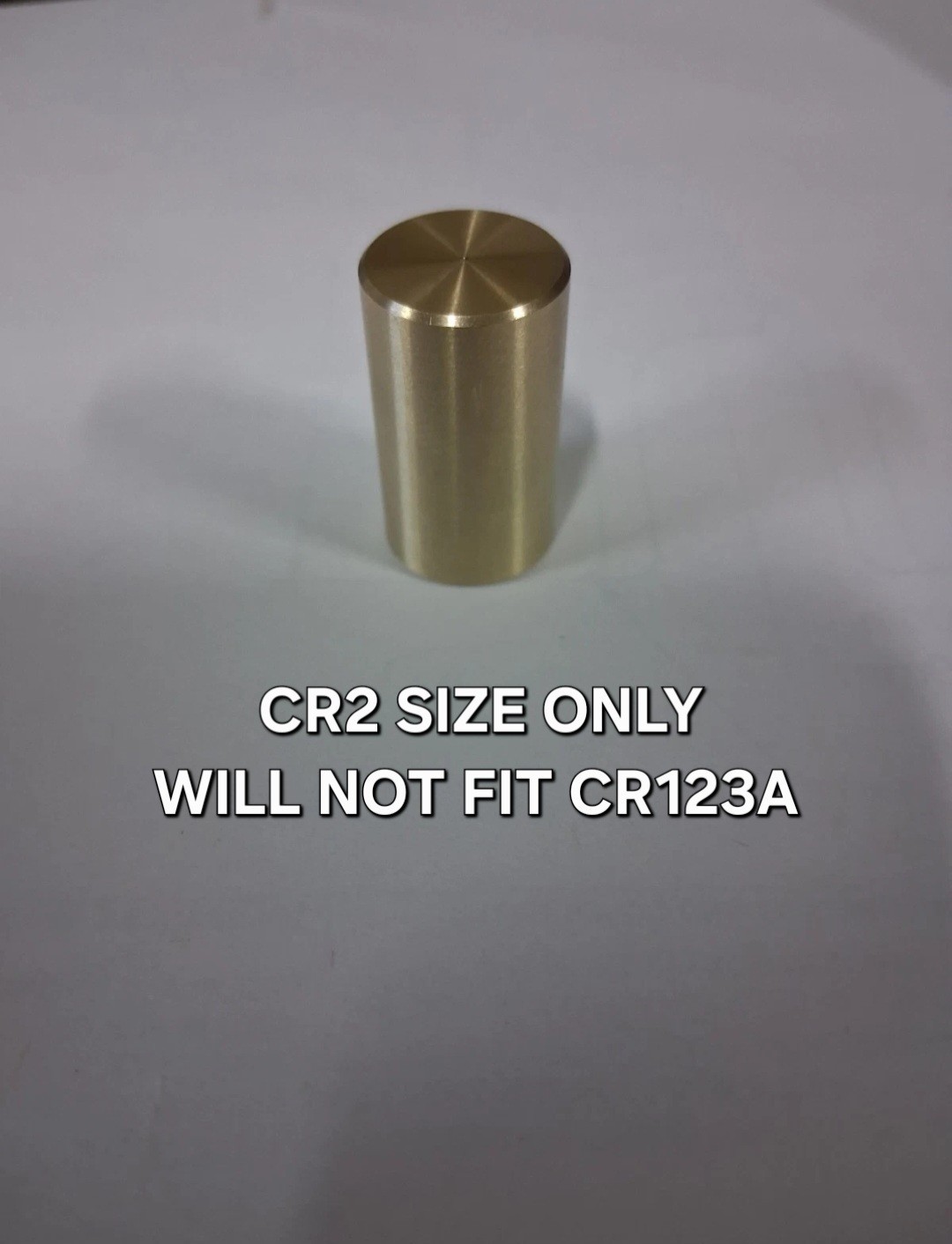 Massive Recoil Reduction- CR2 Battery Weights Brass Slug- Pistol Weapons Lights