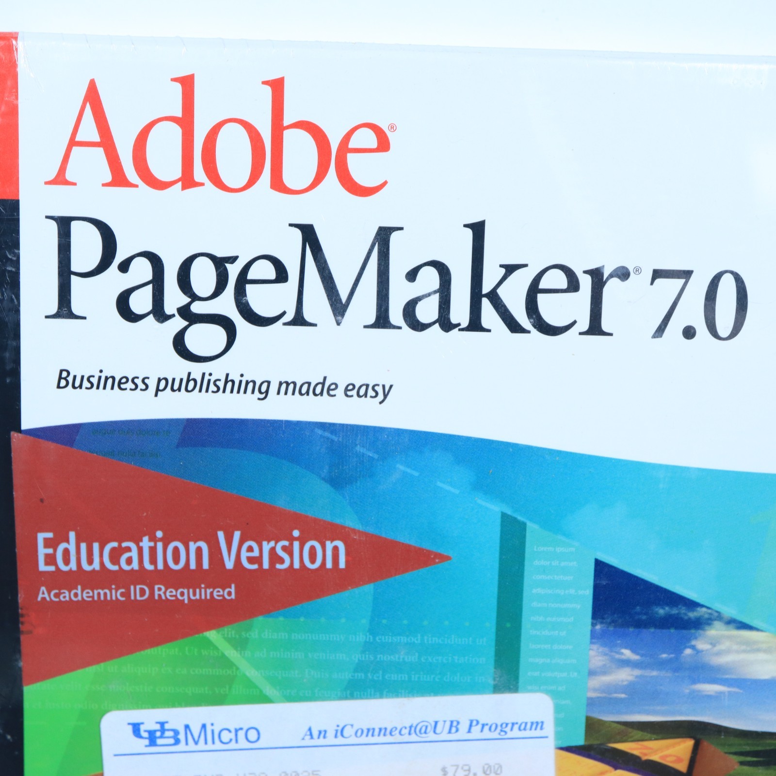 Adobe PageMaker 7.0 for Windows Upgrade Education Version NEW