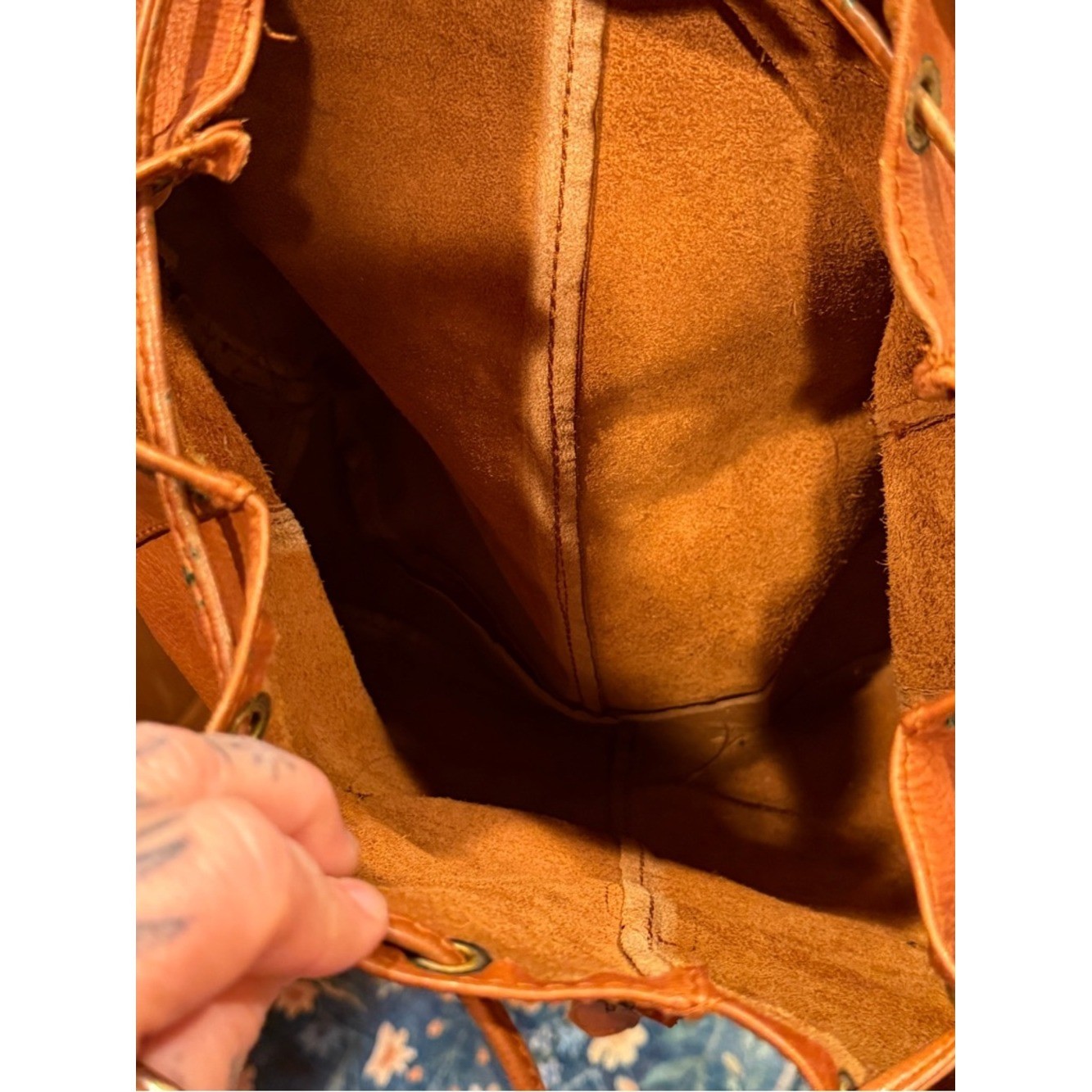 Premium Tan Leather Backpack - Classic Casual Carry