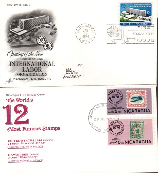 Worldwide - Postal Covers - Lot of Two - 1974/1976