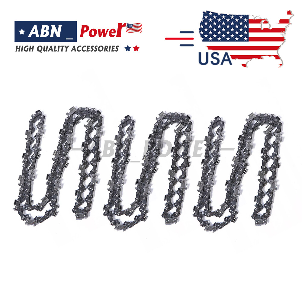 3PACK. 6" Chainsaw Chain 1/4"LP 38DL.043" FOR RYOBI P25013BTL,German steel