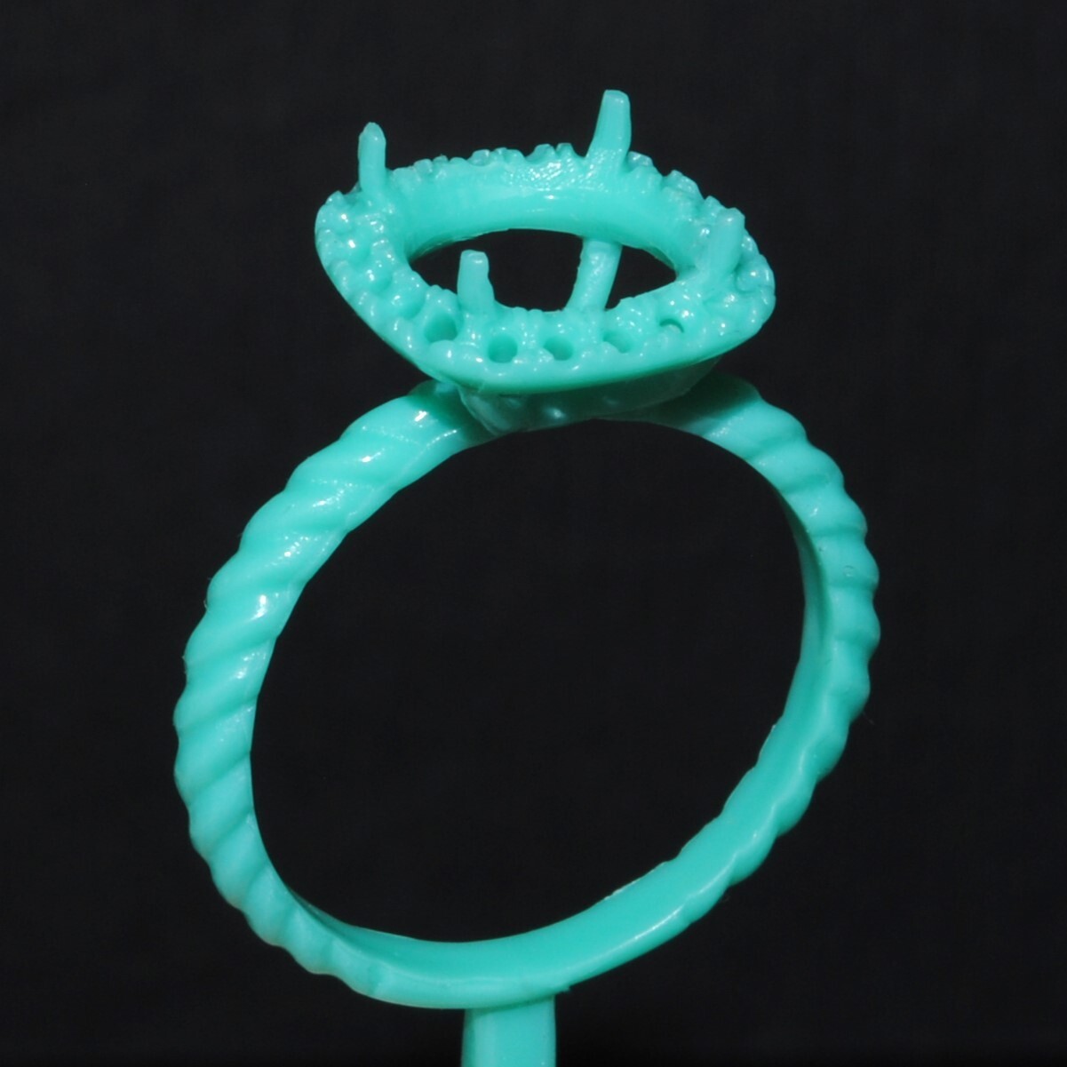 2 pcs Ladie's  ring Wax patterns for lost wax casting jewelry/wax model _211850