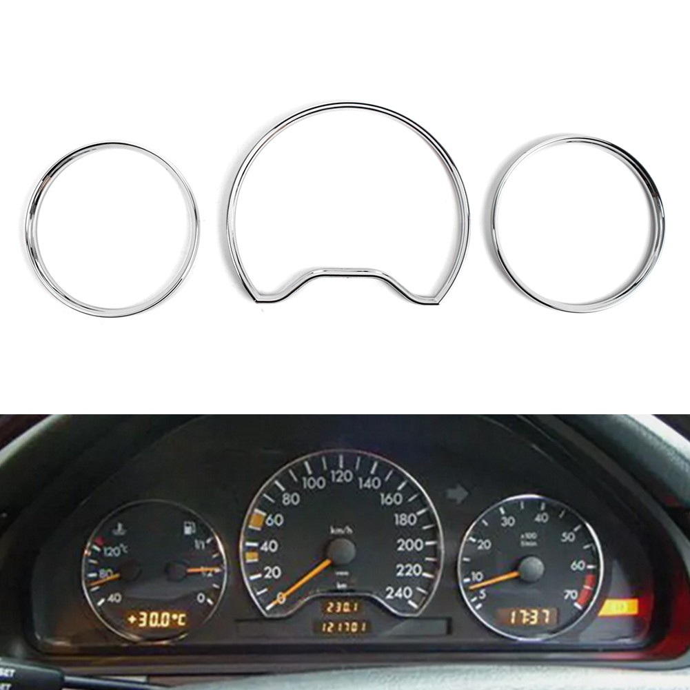 Speedometer Gauge Dial Rings Bezel Trim For Mercedes Benz CE CLK Class