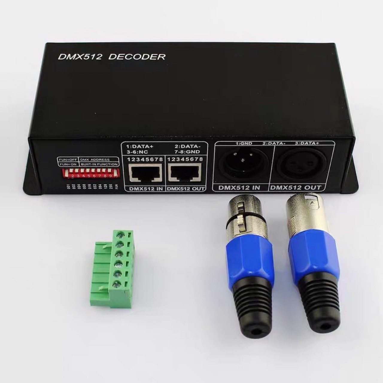 DC 12V 24V DMX512 8A 4 Channels Decoder Controller for 5050 RGB LED Light Strip