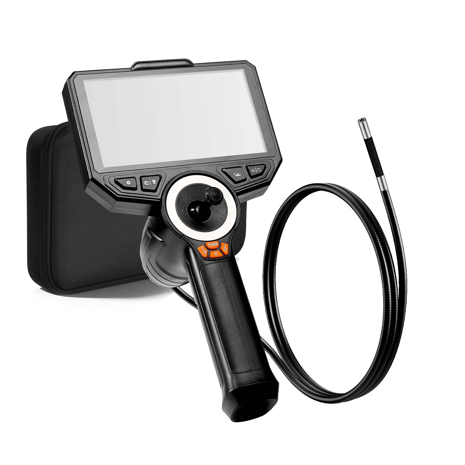 Uimoso 4-Way 360° Articulating Borescope Camera with 6-Inch Display