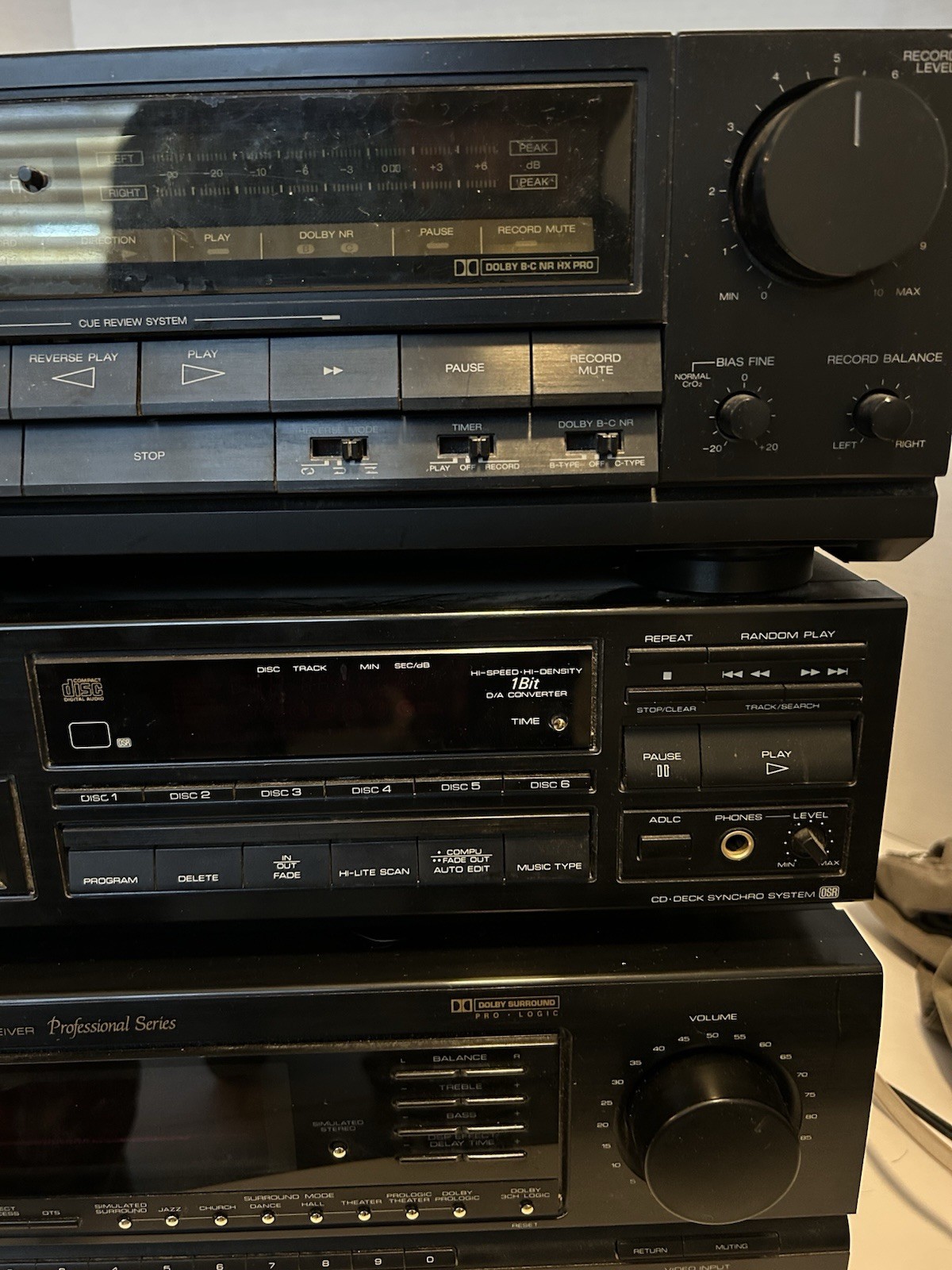 Optimus Professional Series modular component stereo system perfectly working.