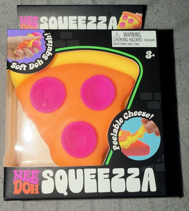GENUINE Needoh Pizza Yellow Crust Squeezza NEE DOH NEW Sealed In Box