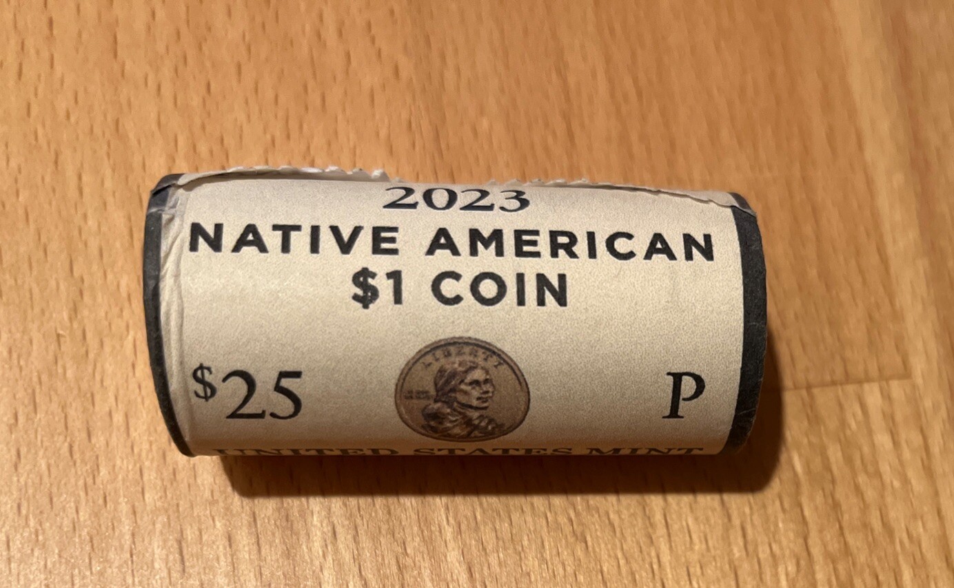2023 P Philadelphia Native American Sacagawea Dollar 25 Coin Mint $25 Roll