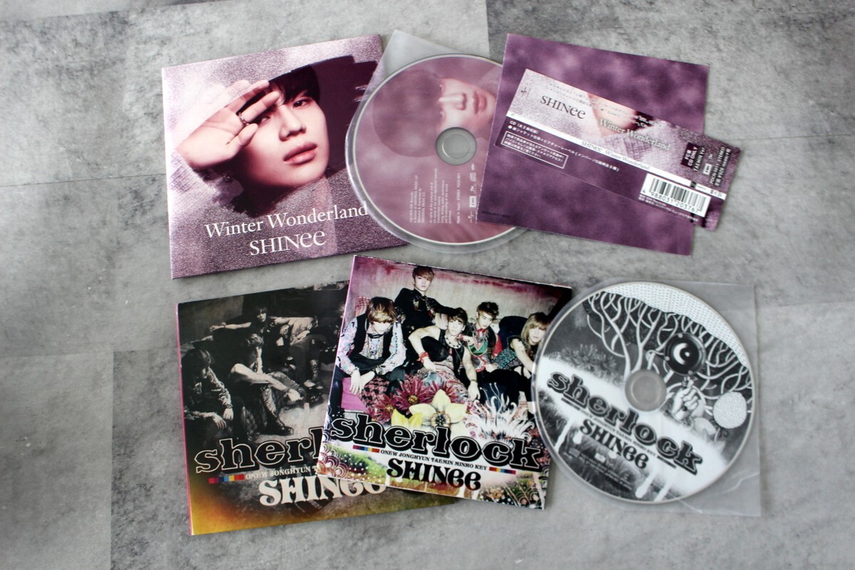 SET x17 SHINee Japan Korea CD 321 Dazzling girl Your number Kimi NO PHOTOCARD