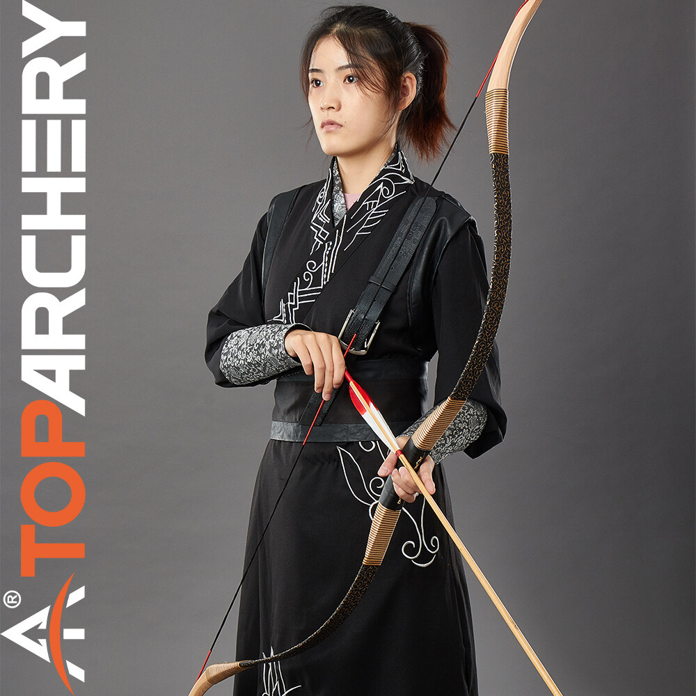 53" Recurve Bow Hunting Mongolian Horsebow Handmade Traditional Archery Longbow