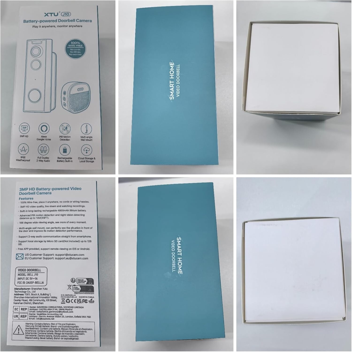 2K Wireless Doorbell Camera with No Subscription - Smart Home Security Solution