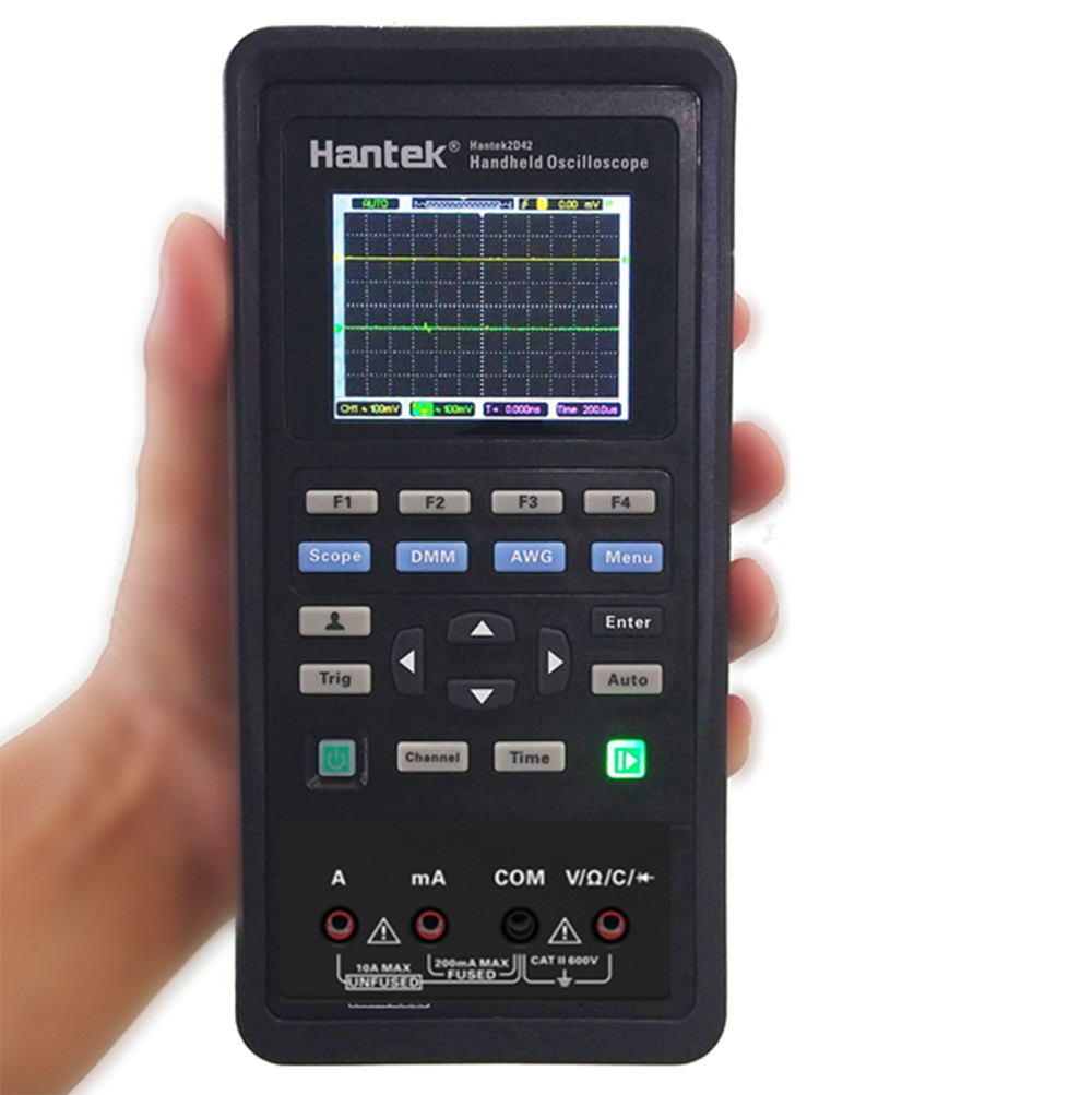 2 in 1 Handheld Oscilloscope Multimeter 2CH DMM 70MHz 250MSa/s Portable New