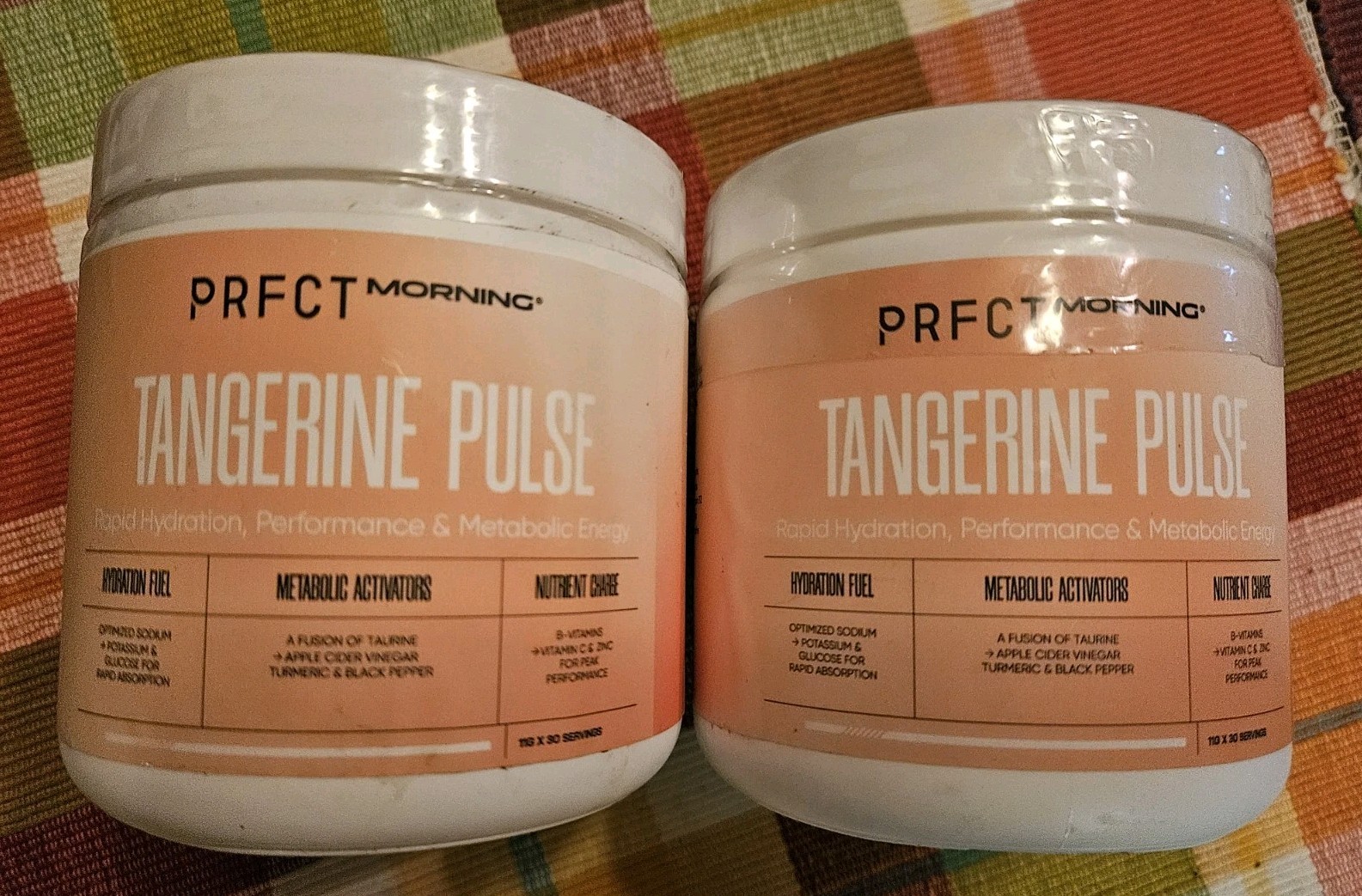 2×Tangerine Pulse Hydration Electrolyte Powder 11g x 30 Servings Exp: 04/2028
