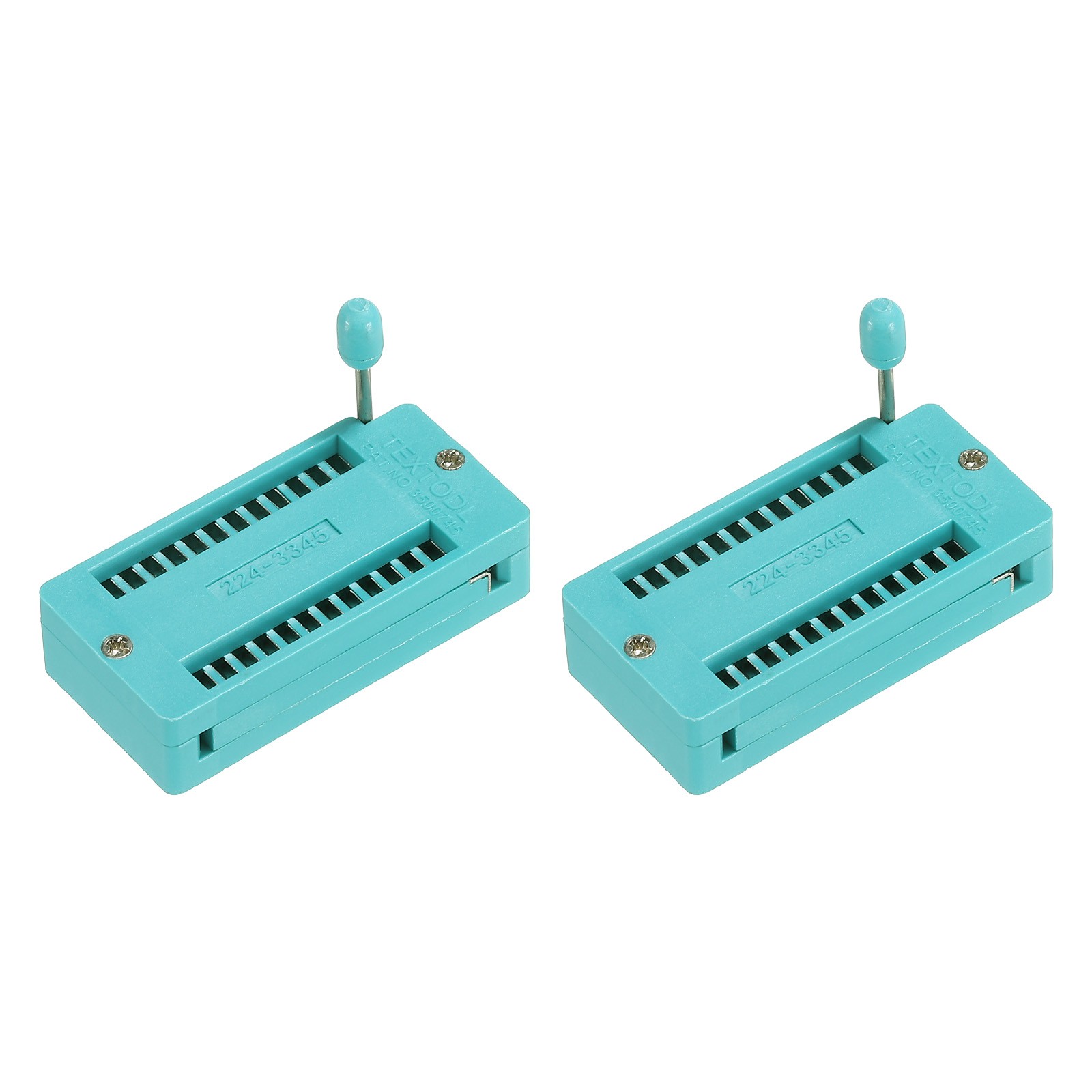 Universal IC Test ZIF Socket 24 Pin 2.54mm Pitch, 2 Pack