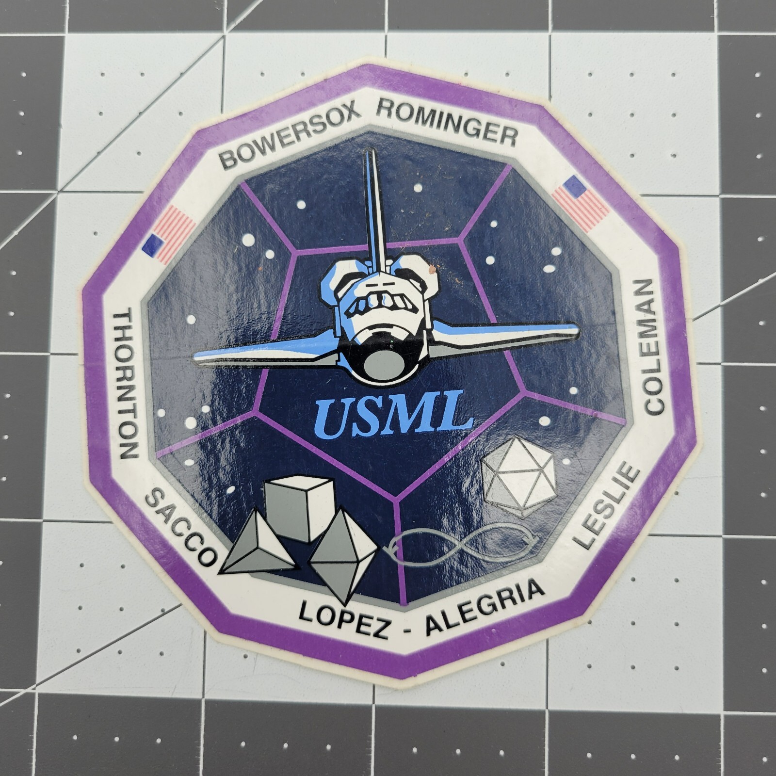 STS-73 Nasa Space Shuttle Columbia USML Sticker Decal