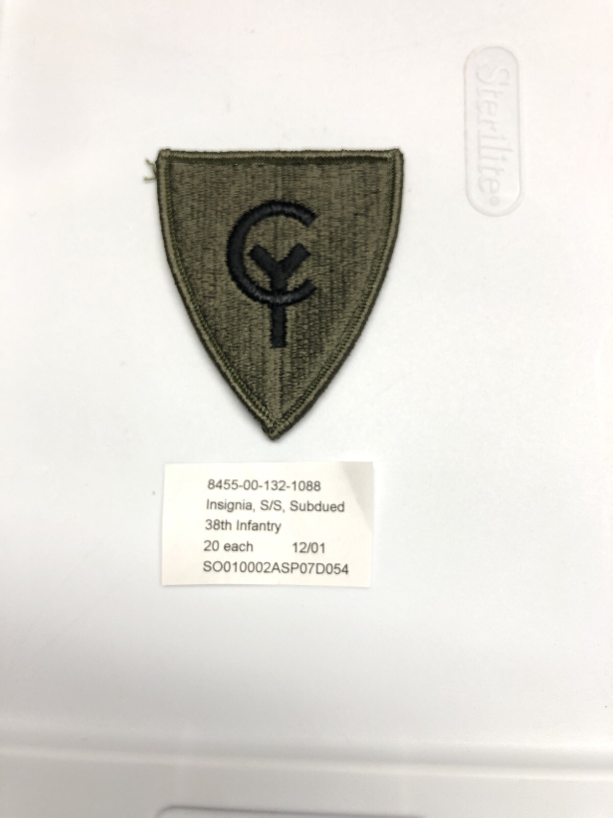 38th Infantry Division Subdued U.S. Army Shoulder Patch Insignia