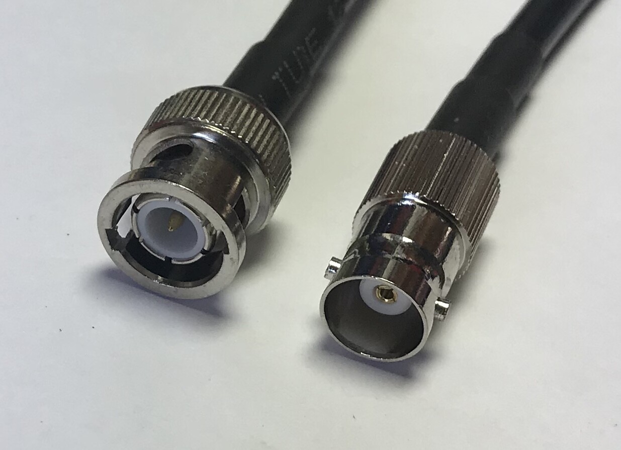 RG58 BNC Male to BNC Female Coaxial Cable Pick Your Length USA Fast Ship LOT USA