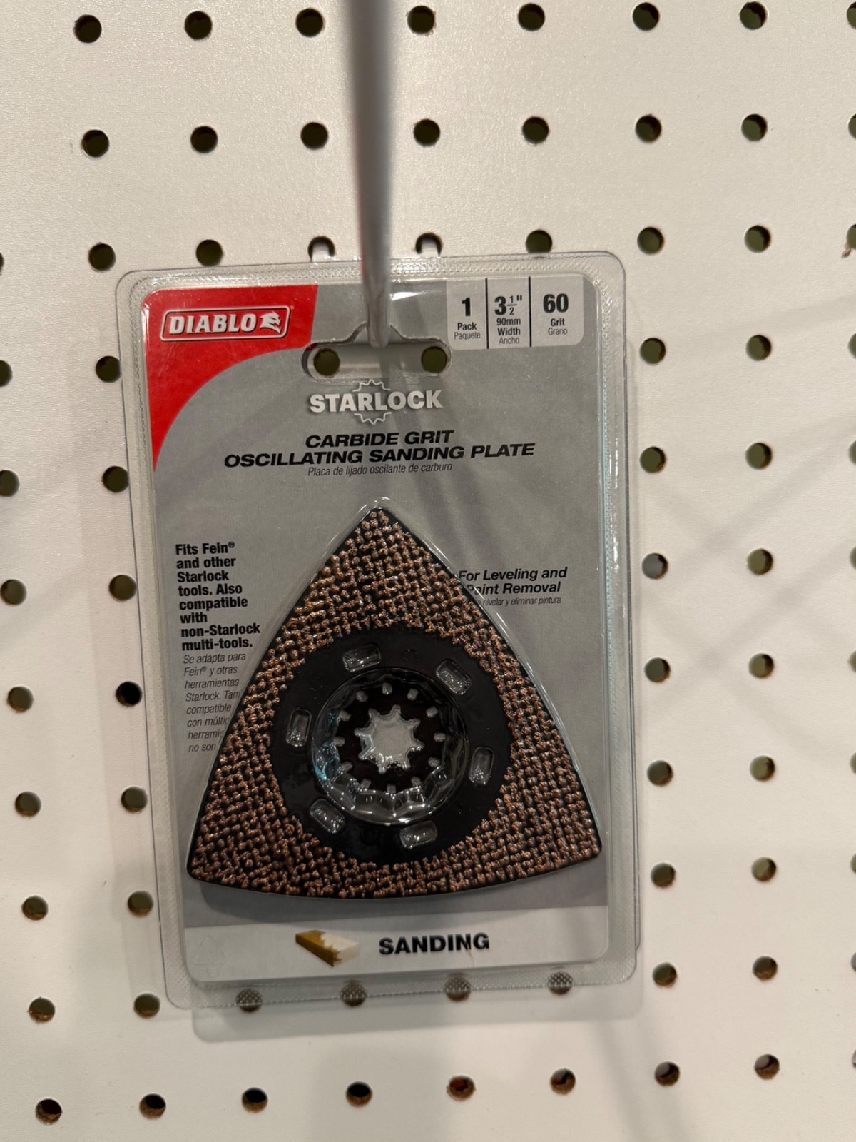 New Diablo DOS60CGSP 3-1/2" 60 Grit Carbide Starlock Oscillating Sanding Plate