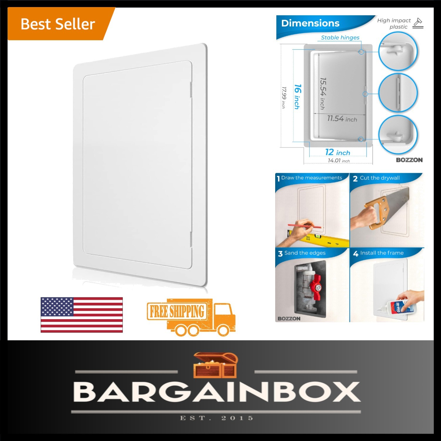 Versatile 12x16 Wall Access Panel – Ideal for Residential & Commercial Projects