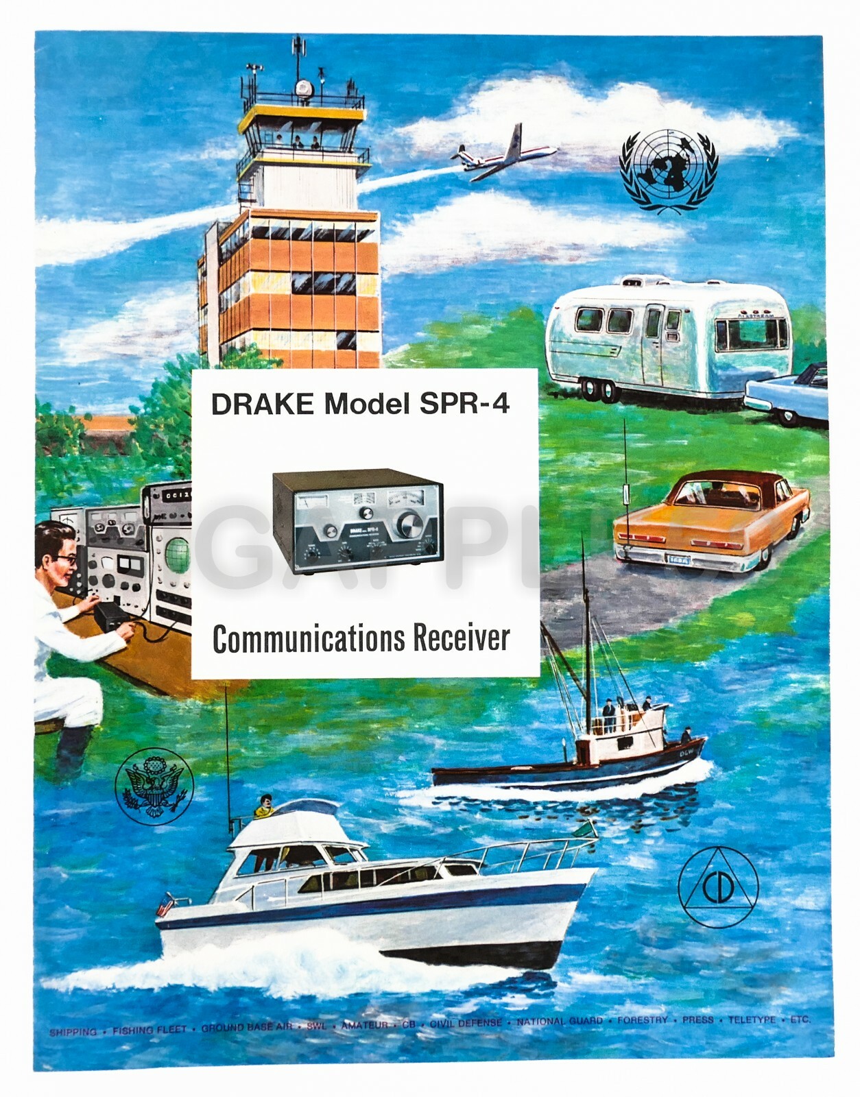 Original Drake Factory Brochure For SPR-4 Shortwave Amateur Radio Receiver