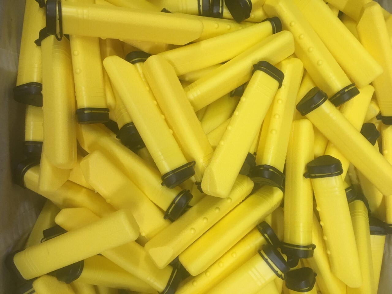 6 Pack of  YELLOW 35 Rnd Paintball Tubes  FREE SHIPPING