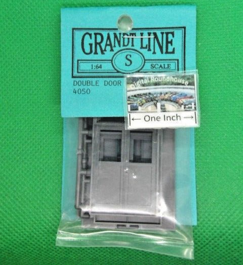 Grandt Line S scale #4050 DOUBLE DOORS w/"IRON" SHUTTERS, 5’5″X9’7″ - More Below
