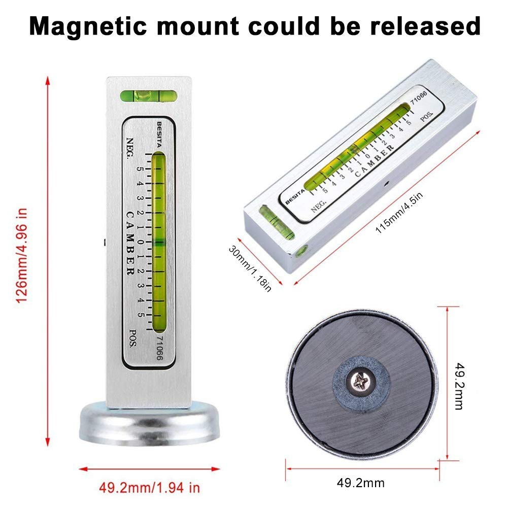 Adjustable Magnetic Gauge Tool Camber Alignment Tool Strut Wheel Alignment Tool