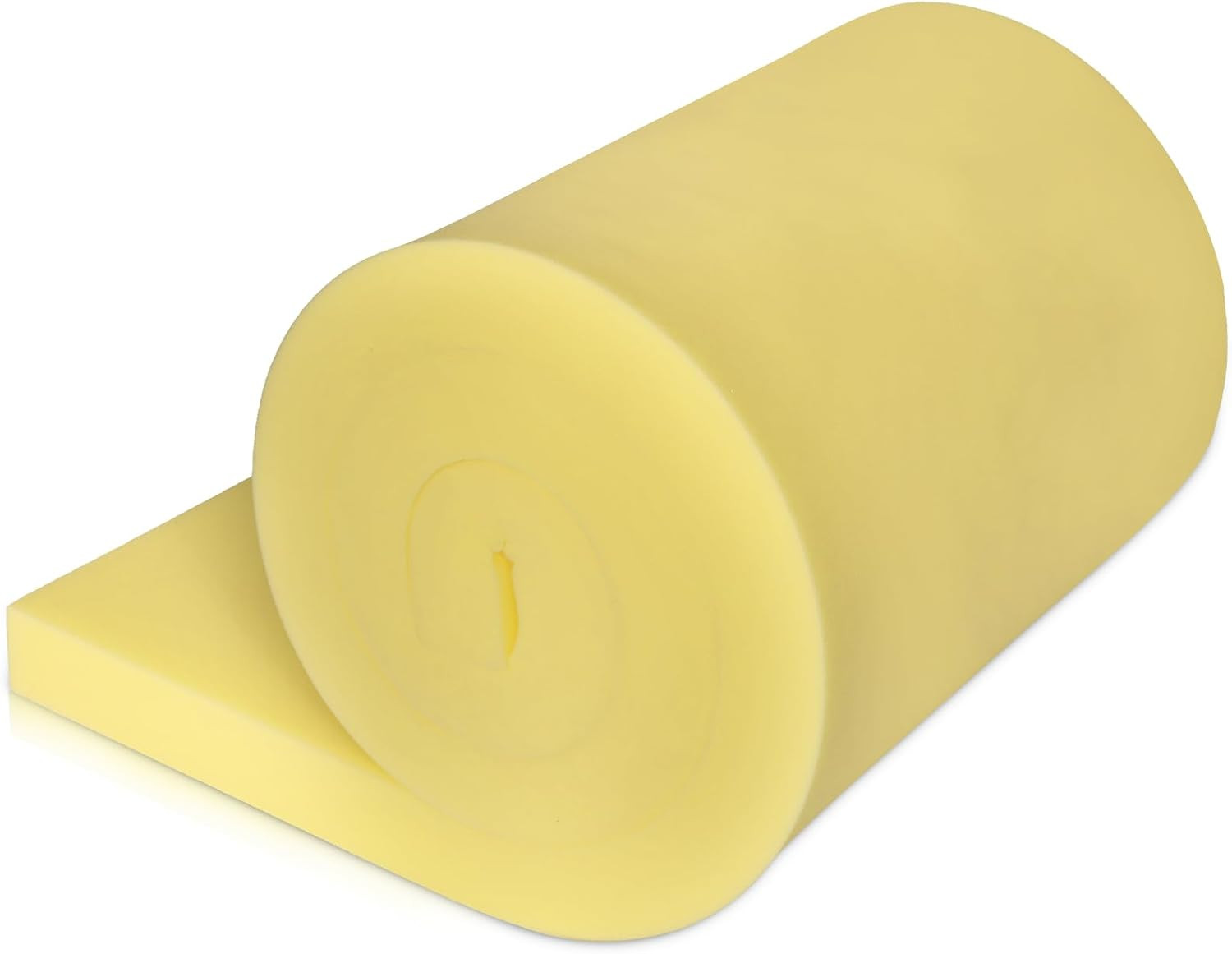 Yellow Foam Board, High-Density Upholstery Foam for Couch Cushion Replacement, F