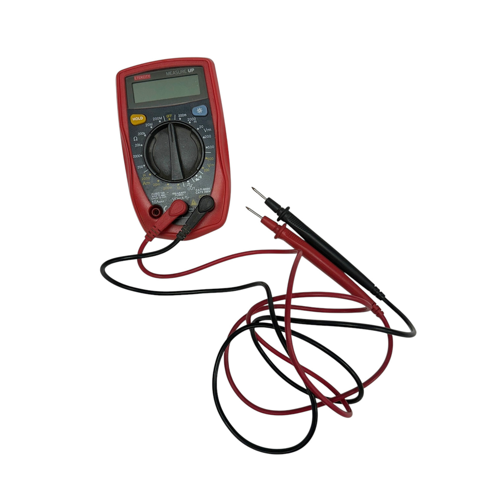 Etekcity US02892D18 10A Max Cati 600V Digital Multimeter Voltmeter Tester