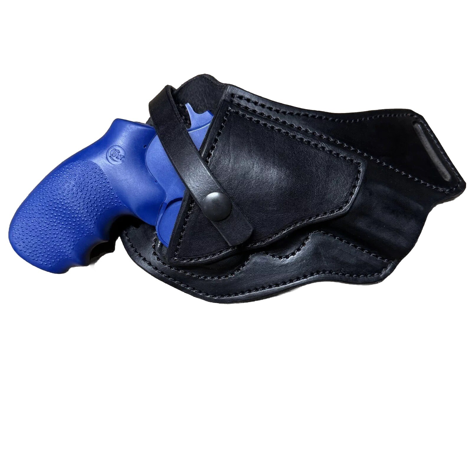King Cobra COLT  3"  Leather Cross Draw Holster NEW MODEL (READ LEAD TIME)