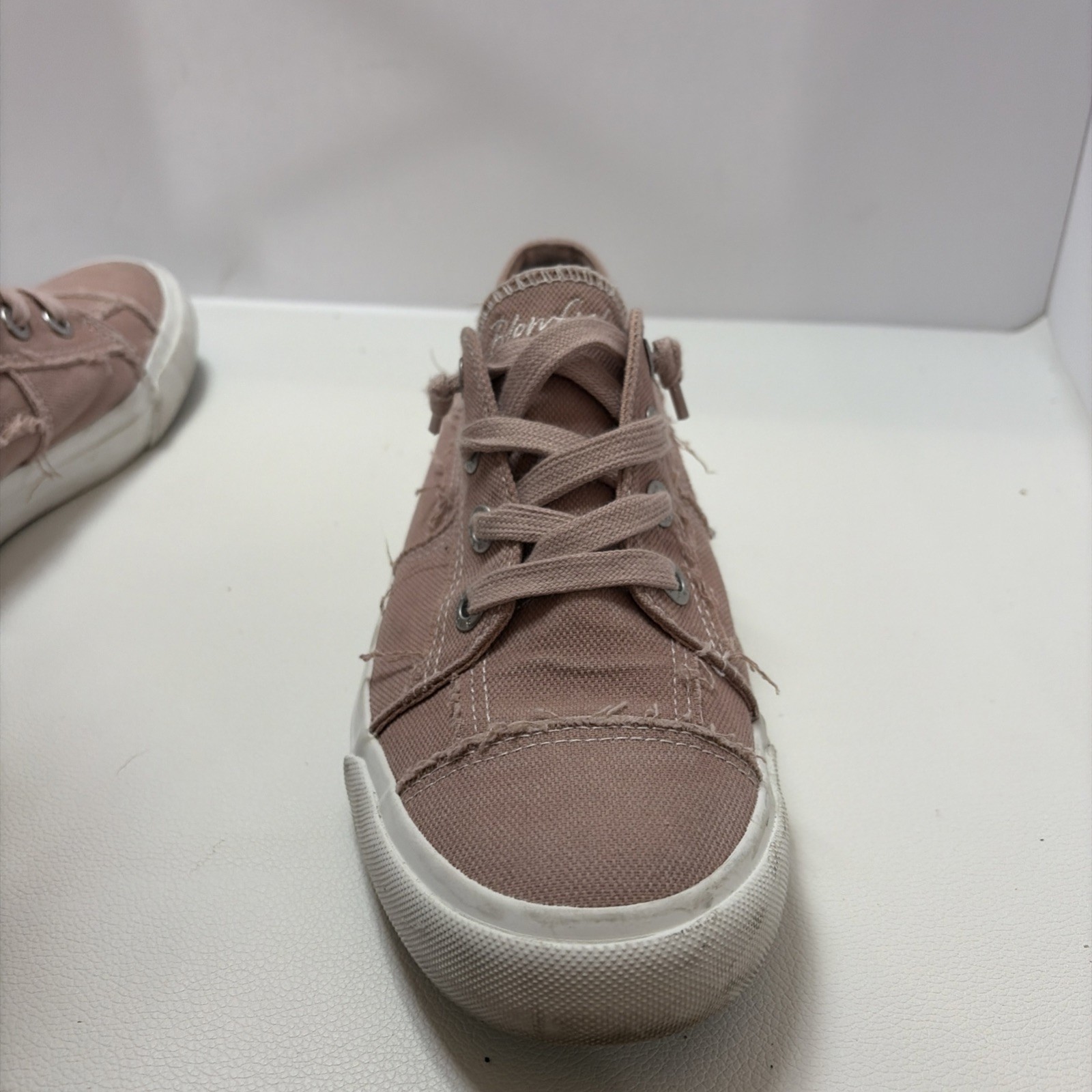 Blowfish Maxie Women's Shoes Size 9 Dirty Pink Smoked Canvas W/Box