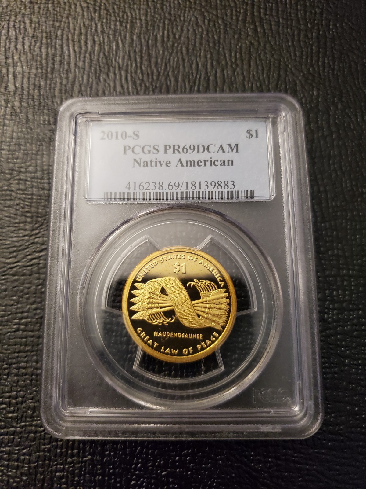 2010-S NATIVE AMERICAN DOLLAR PCGS PR69DCAM