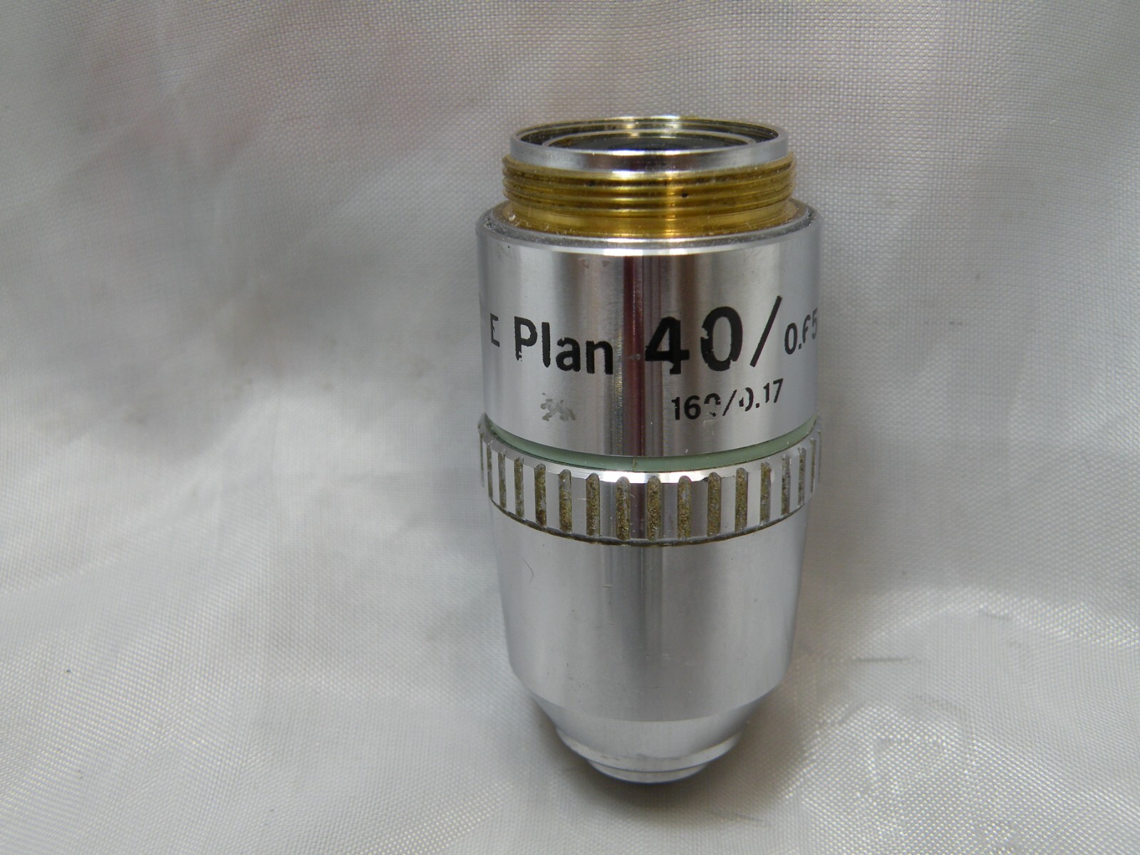 Nikon E-Plan Objectives:- 4X, 10X, 40X, 10OX Oil, Good Condition