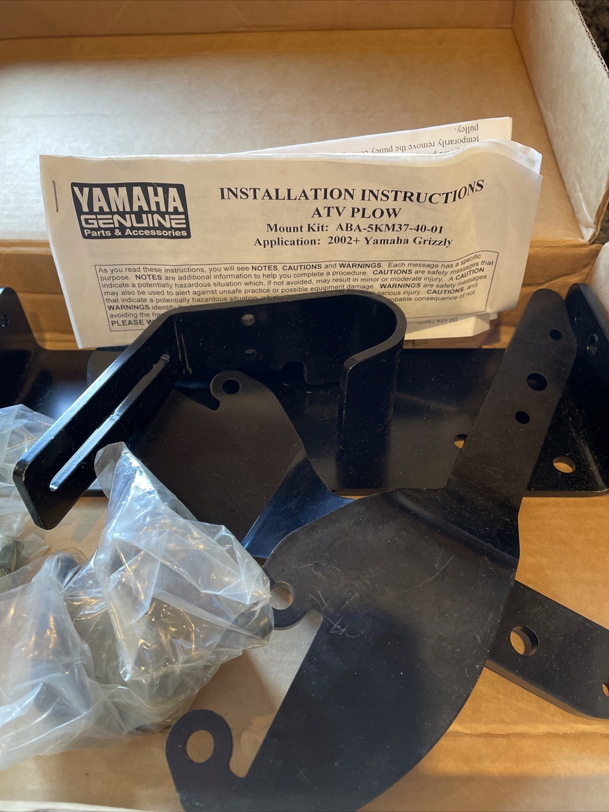 NOS Warn 62683 ATV Winch Mount 2002-2007 Yamaha Grizzly