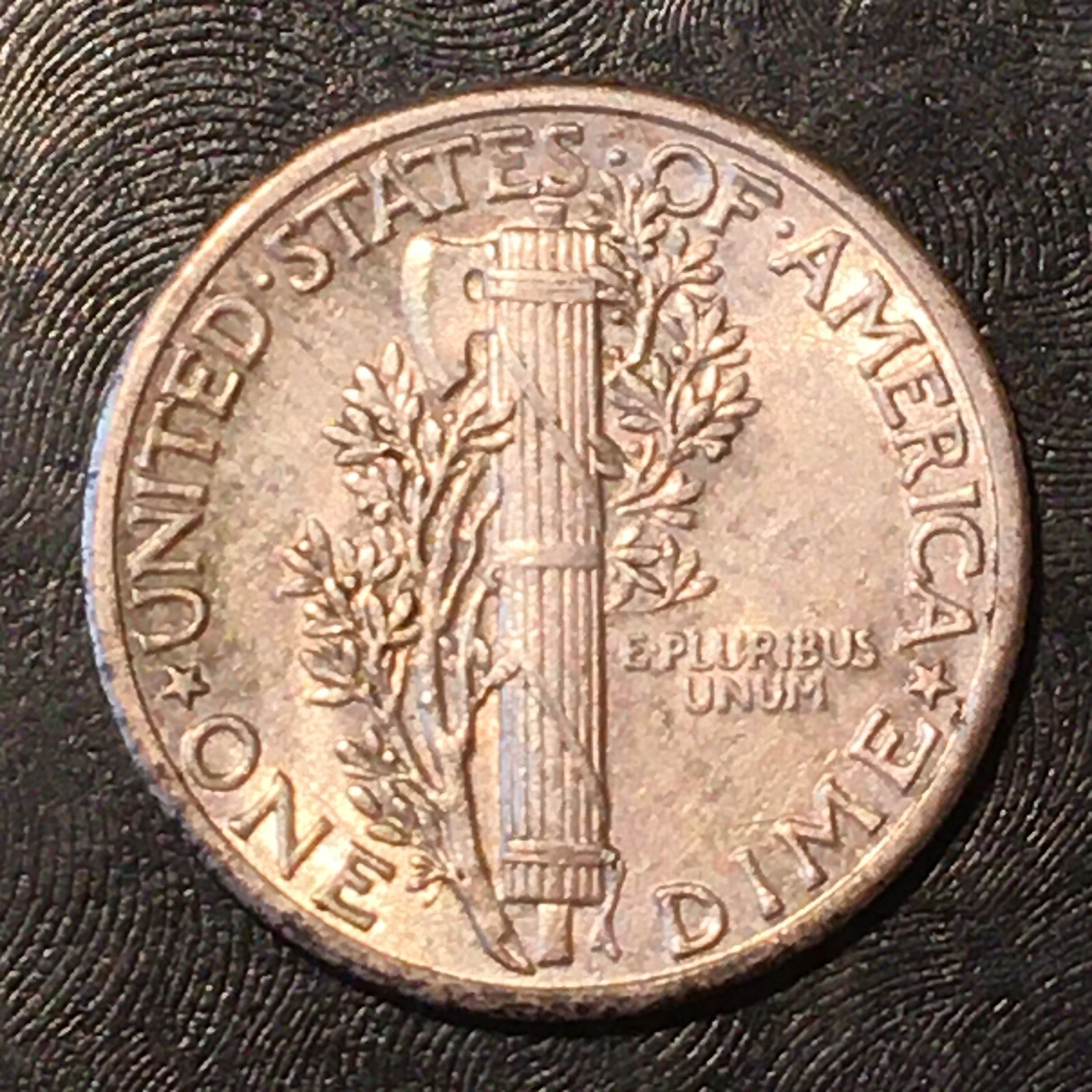 1937 Silver Mercury Dime - High Quality Scans #K800
