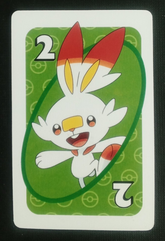 2019 UNO Pokemon Card Green Scorbunny #2