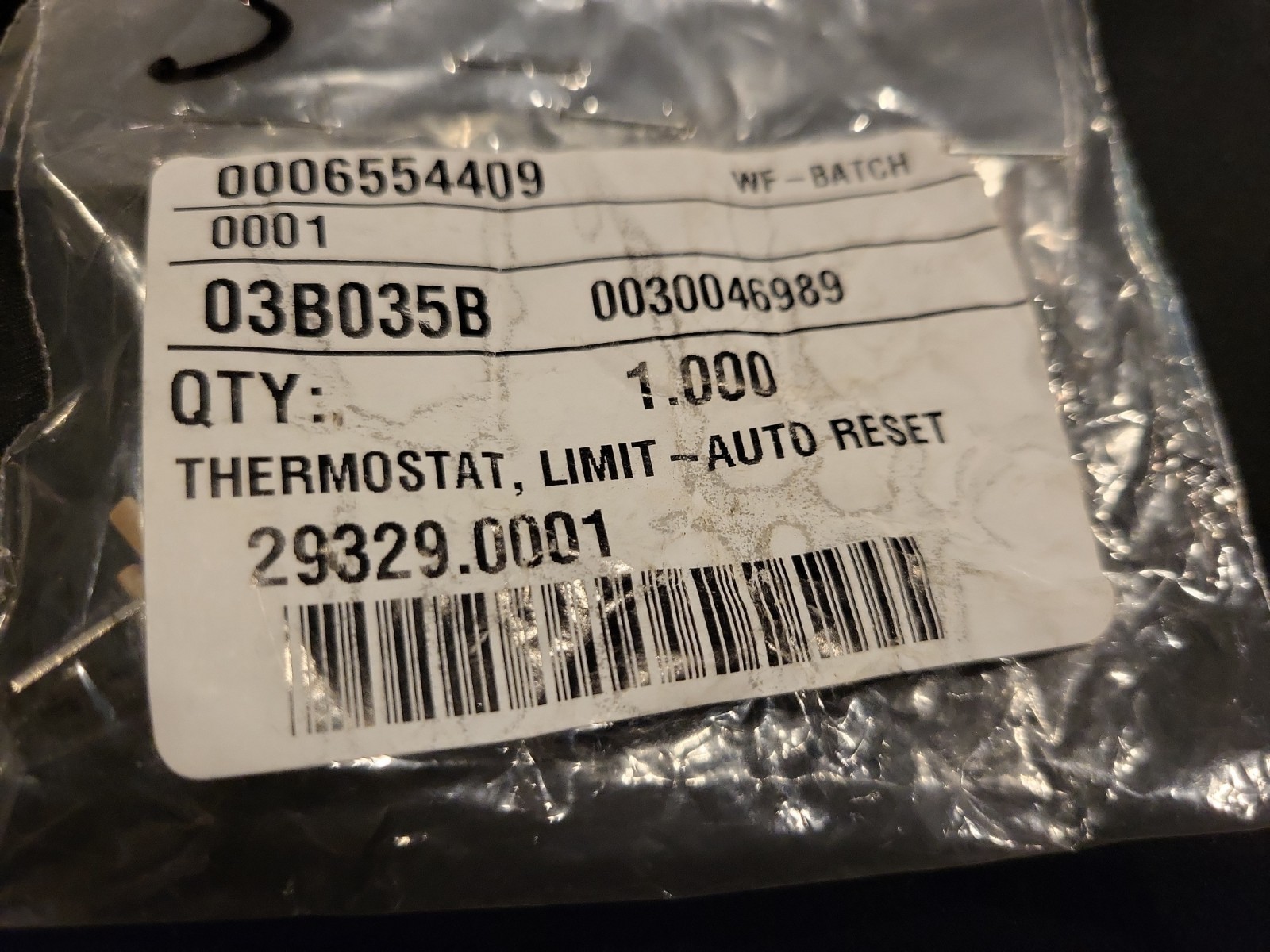 BUNN New Genuine OEM part Thermostat, Limit- Auto Reset 29329.0001