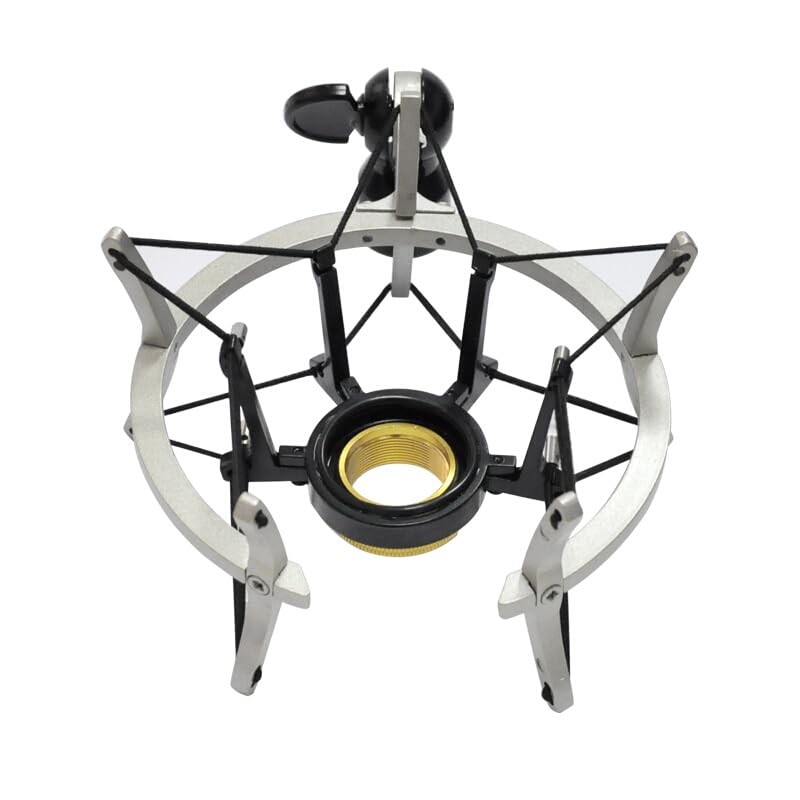 Microphone Shock Mount for SENNHEISER MK4 MK8 NEUMANN TLM102 silver color