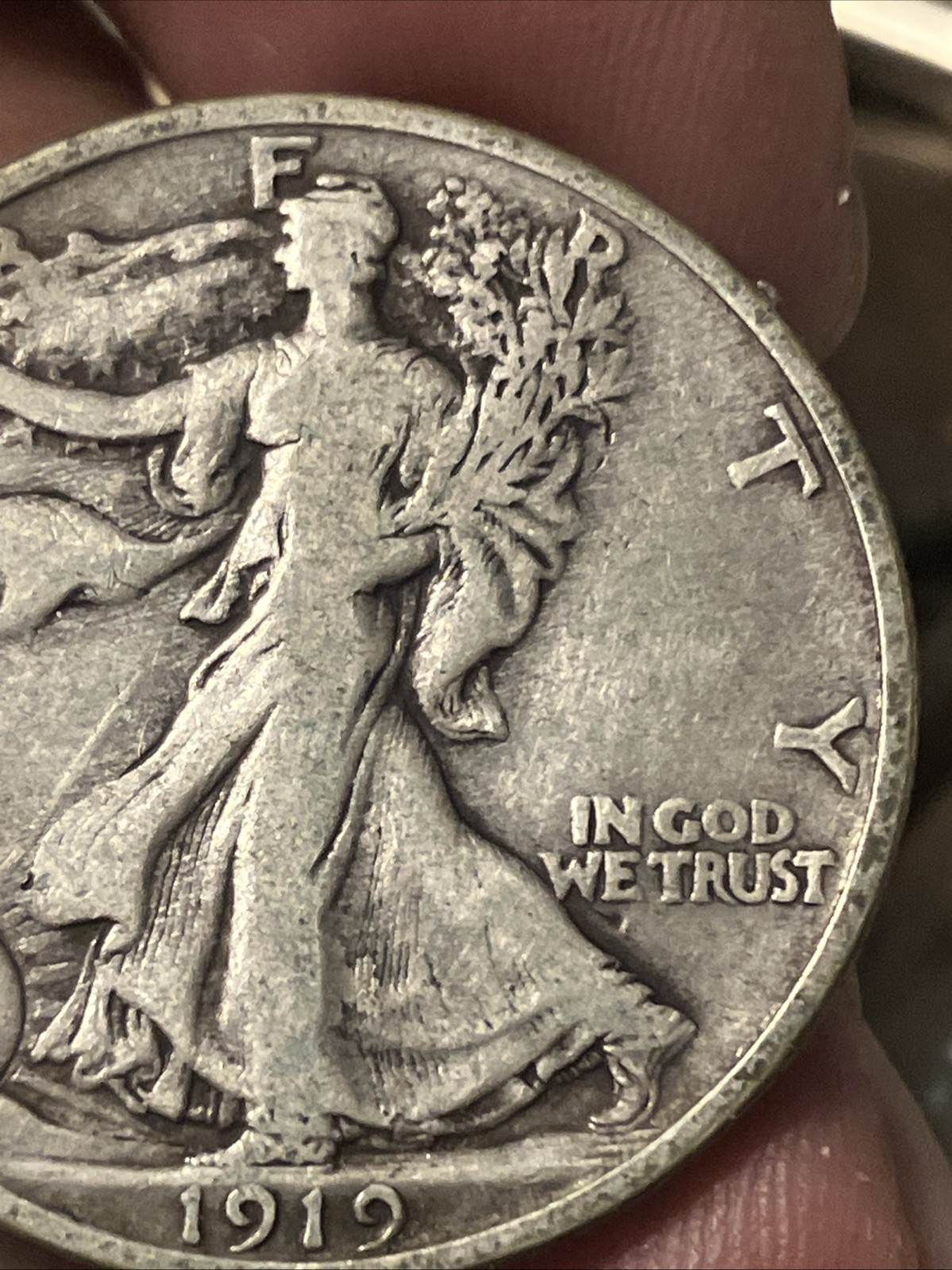 1919 walking liberty half dollar