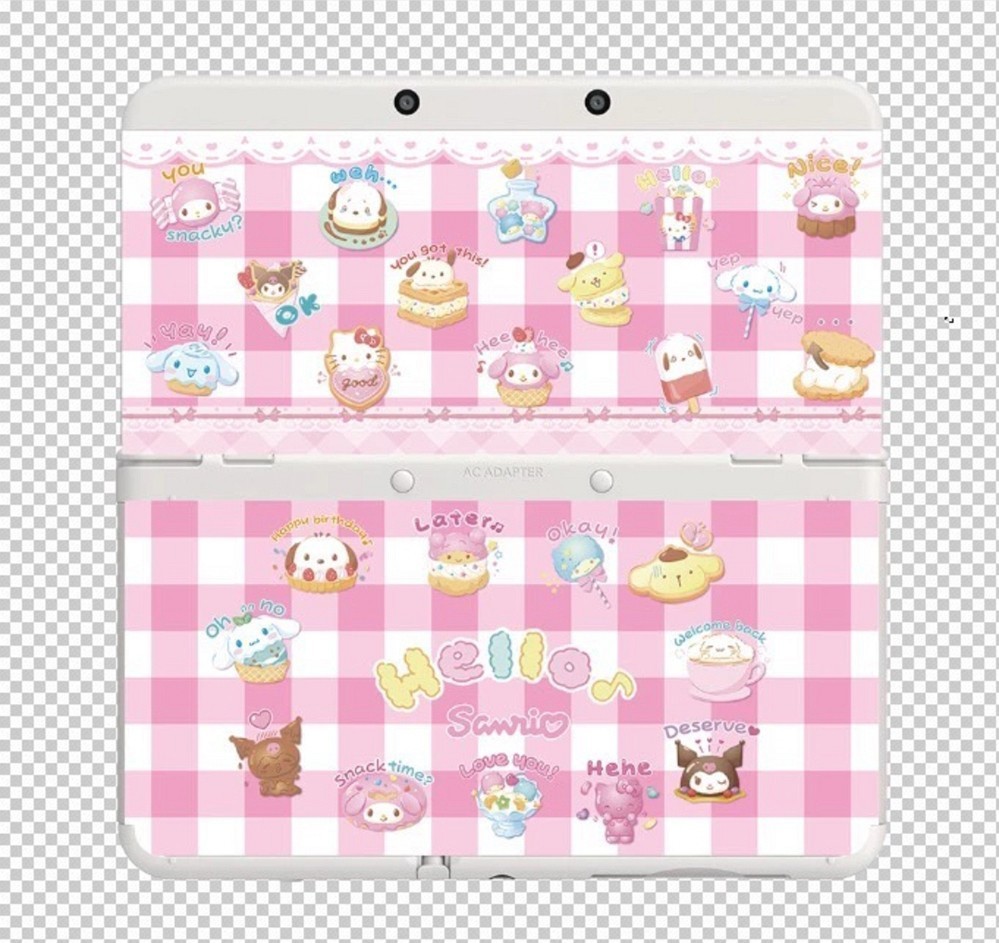 Sanrio Characters Kawaii Protective Cover Nintendo New 3DS Cute Gingham Shell