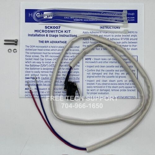 Scican Statim 5000 MICROSWITCH KIT RPI Part #SCK007 OEM 01-100571S