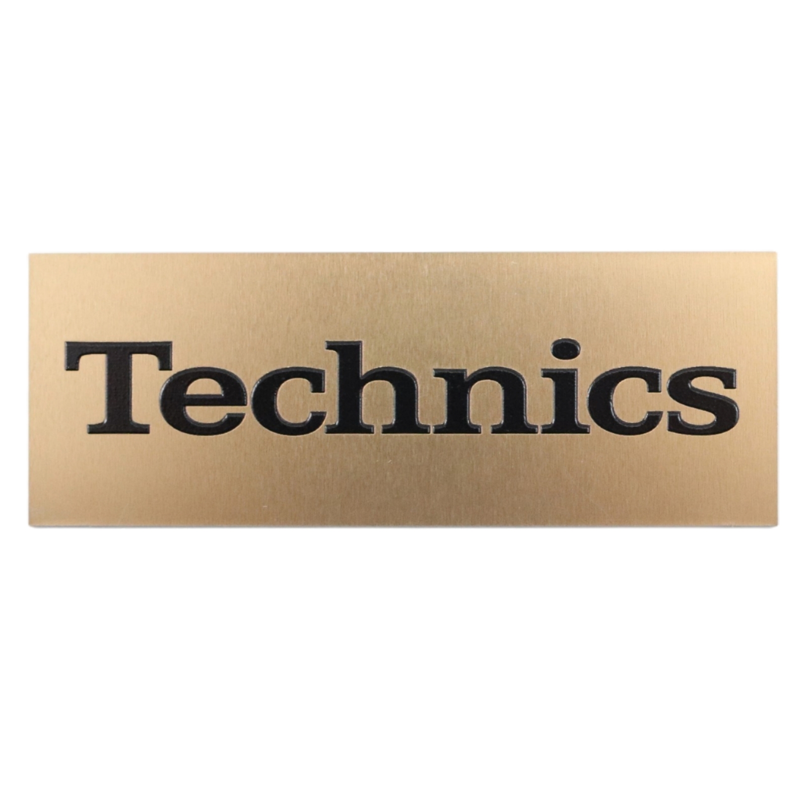 Technics Speaker Custom Made Aluminum Logo Badge 106mm(4.17")X39mm(1.54")