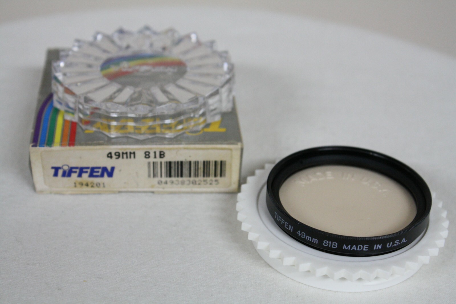 Tiffen 49mm 81B Light Balancing Glass Filter Photography Lens #194201