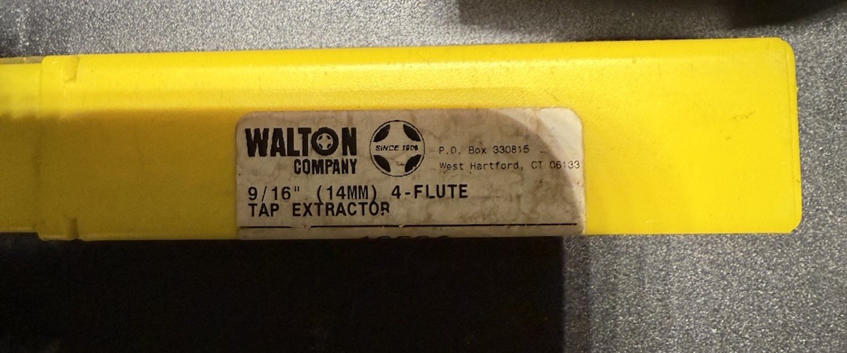 9/16" 14mm Walton 10564 Tap Extractor USA