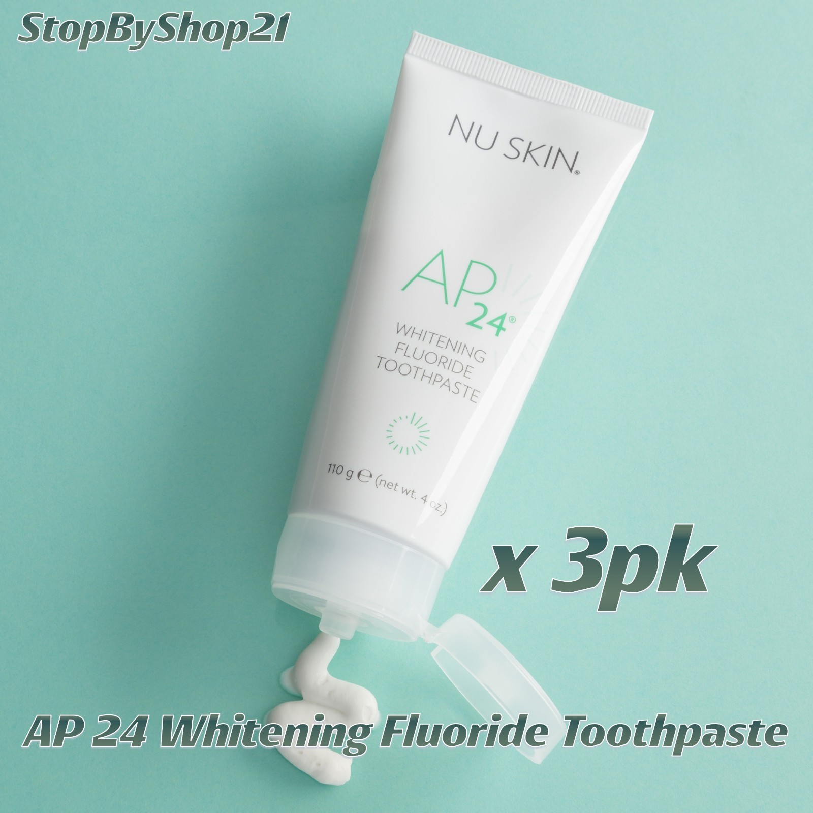 [3pk] Nu Skin NuSkin AP 24 AP24 AP-24 Whitening Fluoride Toothpaste Exp 09/2027